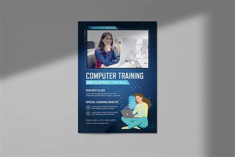 Computer Education Flyer Template [AI, Vector] - BrandPacks