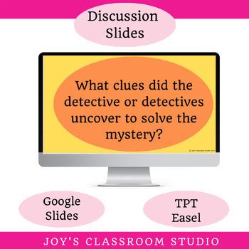 Mystery Discussion Cards | Free by Joy's Classroom Studio | TPT