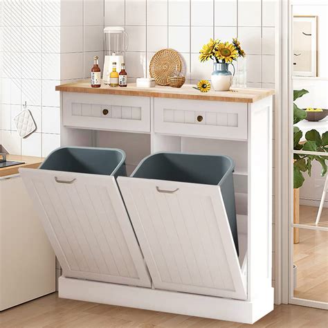 Freestanding Garbage Cabinet at Charles Blackshear blog