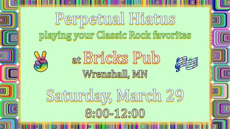 Perpetual Hiatus at Bricks Wrenshall Pub, Bricks ‘Ye Olde Pub ...
