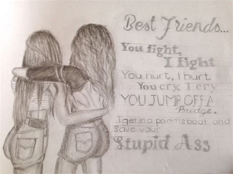 easy drawings for best friend