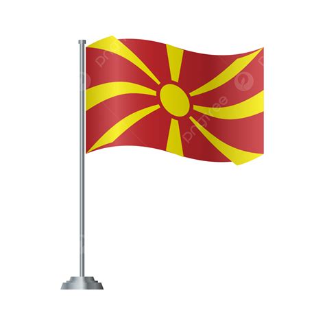 North Macedonia Flag, North Macedonia, Flag, National PNG and Vector ...