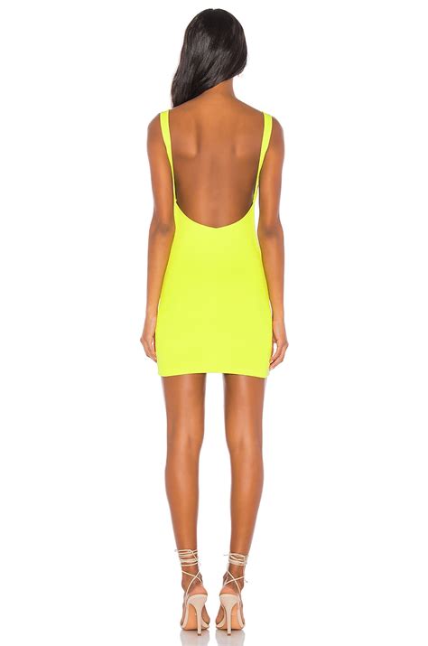 superdown Kourtney Backless Mini Dress in Chartreuse | REVOLVE