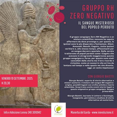 GRUPPO ZERO NEGATIVO - IL SANGUE MISTERIOSO DEL POPOLO PERDUTO ...