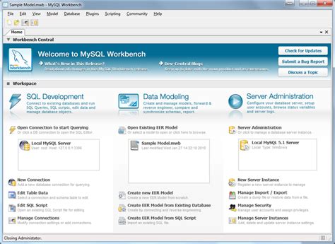 MySQL GUI 的图像结果