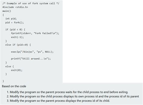 Fork System Call 的图像结果