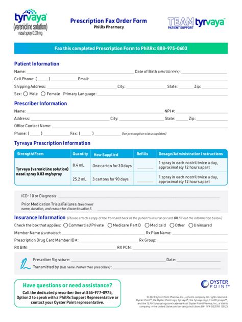 Fillable Online Prescription Fax Order Form Fax Email Print - pdfFiller
