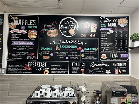 Coffee Shop Menu Board Design