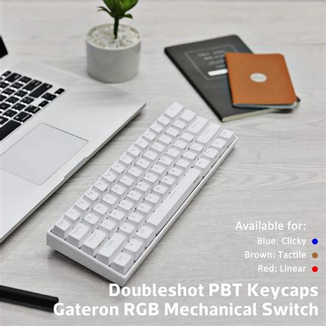 Buy ANNE PRO 2, 60% Wired/Wireless Mechanical Keyboard (Gateron Brown ...