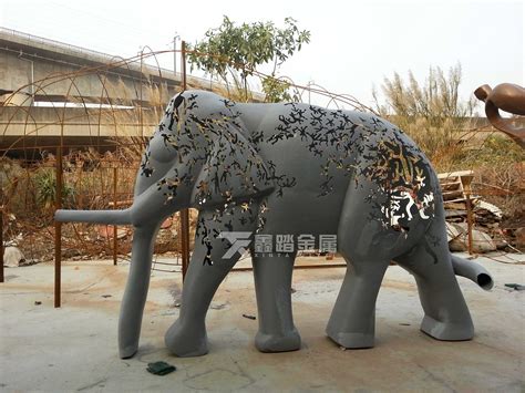 广场不锈钢镂空大象雕塑表面室外氟碳漆|工业/产品|其他工业/产品|艺术制品有限公司 - 原创作品 - 站酷 (ZCOOL)