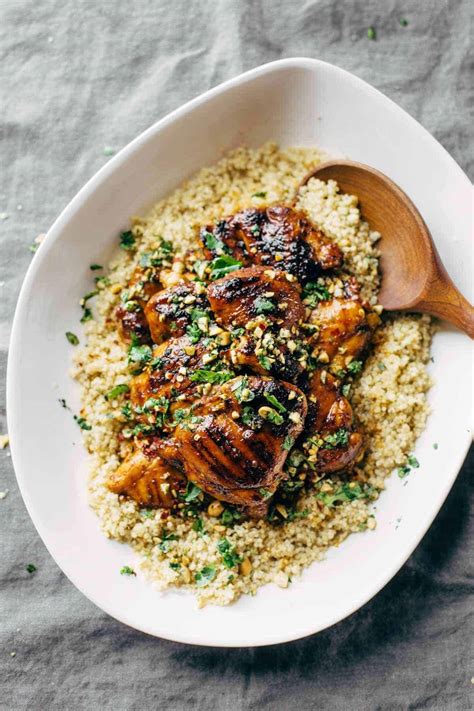 Spicy Thai Chicken and Quinoa Recipe - Pinch of Yum