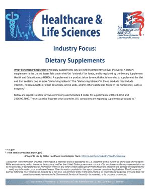 Fillable Online What are Dietary Supplements Fax Email Print - pdfFiller