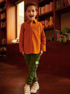 Buy Somersault Rust Corduroy Shacket Online