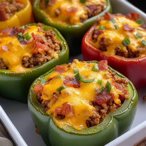 Stuffed Bell Peppers Without Rice
