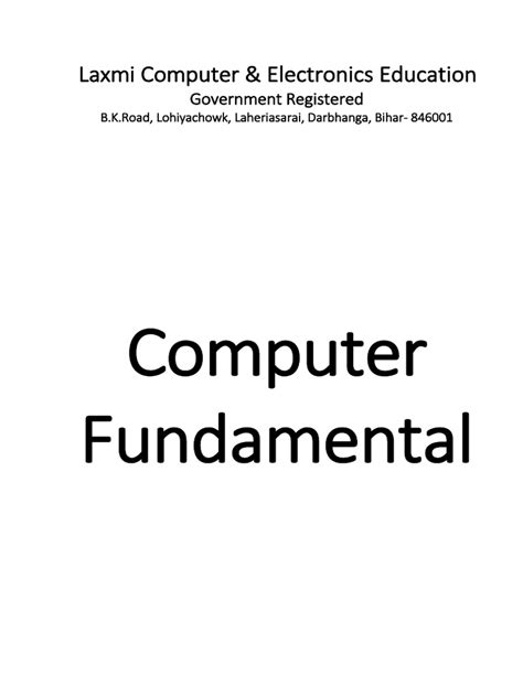 Image result for Basic Knowledge of Computer PDF