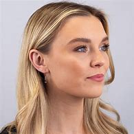 Image result for 14Kt Yellow Gold Diamond Drop Earrings