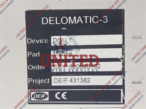 DEIF DELOMATIC-3 DGU 1 MULTI-FUNCTION CONTROL SYSTEM WITH MTU CONTROL ...