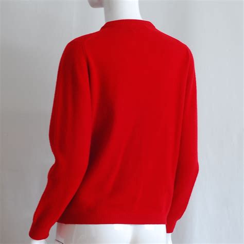 Ballantyne Red Cashmere Cardigan With Gold Tone Buttons – Scotland ...