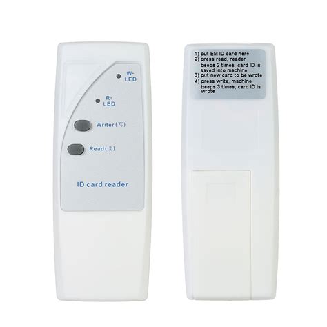 Handheld 125KHz EM4100 ID Card Reader Copier Writer Duplicator + 10Pcs ...