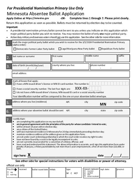 Absentee Ballot Application Form 的图像结果