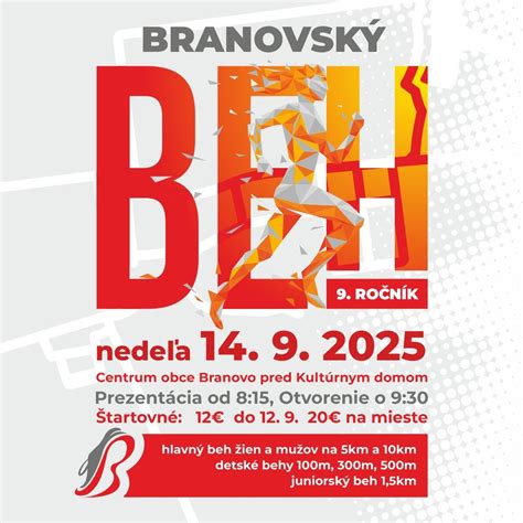 BRANOVSKÝ BEH 2025, Branovo 46, Branovo, Nitra, 14 September 2025 ...