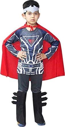 Buy Kaku Fancy Dresses Polyester Famous Superhero Character Costume Red ...