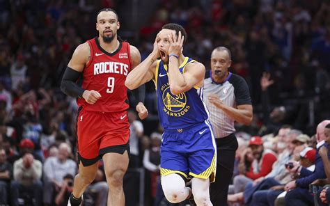 Watch: Steph Curry makes Rockets’ Dillon Brooks look…