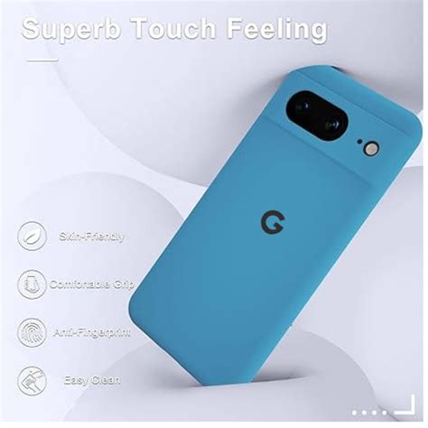 Sky Blue Camera Original Silicone case for Google Pixel 8 Pro – The Hatke