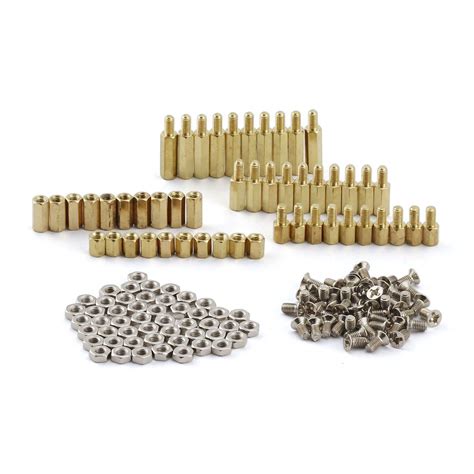 ZYAMY 150pcs M3 Hex Brass Spacer Standoff Circuit Spacer PCB Board Nut ...
