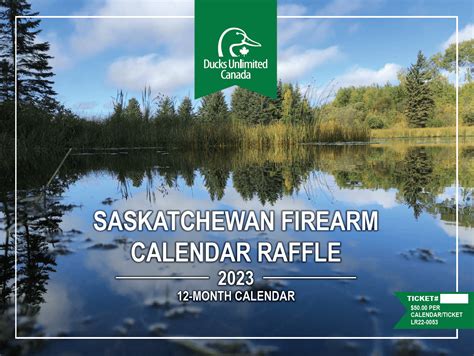 2023 Saskatchewan Firearms Calendar raffle — Ducks Unlimited Canada