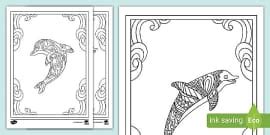 Shell Mindfulness Colouring Pages (teacher made) - Twinkl