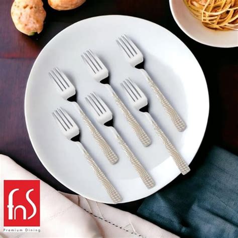 Buy Montavo by FNS Lush Laser Stainless Steel Dinner Forks