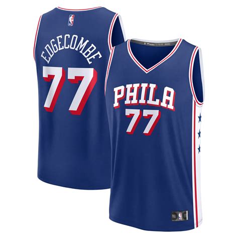 V. J. Edgecombe Philadelphia 76ers Fanatics Youth 2025 NBA Draft First ...