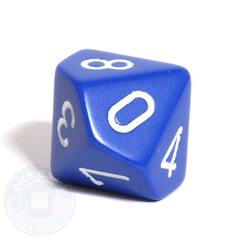 10-sided Opaque Blue Dice for Sale | Dice Game Depot