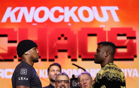 Anthony Joshua vs Francis Ngannou Fight Date, Undercard, and Location ...