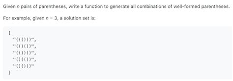 Image result for Generate Parentheses Dynamic Programming
