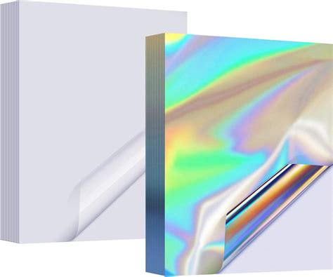 24 Pieces A4 Size Holographic Printable Vinyl | Ubuy India