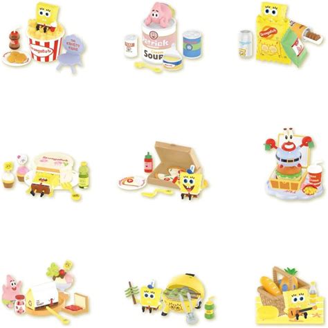 Buy pop mart SpongeBob Picnic Party Series 3Boxes Exclusive Action ...