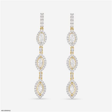 Amusing Drop Earrings 18K Yellow Gold – Maiora Diamonds