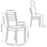 TONSTAD / TONSTAD table and 6 chairs, oak veneer/oak effect Fridtuna ...