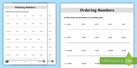 Image result for Ordering Numbers Activity