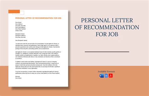 Personal Letter Template in Word, PDF, Google Docs - Download | Template.net