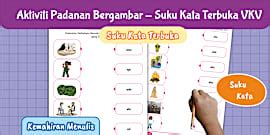 Kad Perkataan VKV - Suku Kata Terbuka