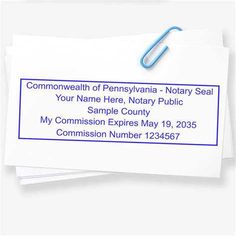 PSI Pennsylvania Notary Stamp | PA Notary Supply | ESS