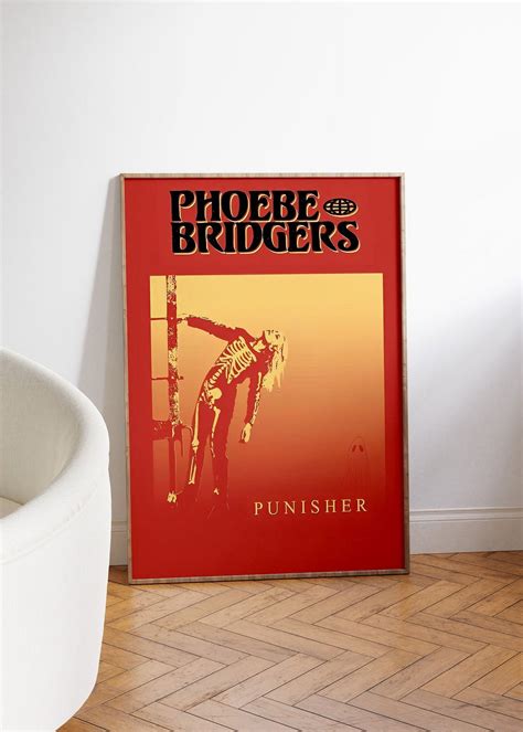 POSTER Punisher Print Phoebe Bridgers Poster Retro Vintage Music Album ...