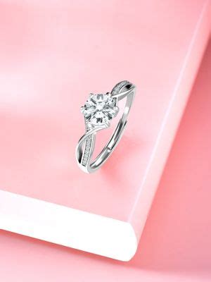 Buy Peora CZ Silver Platted Finger Ring Online