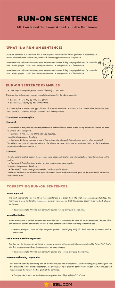 Run On Sentences Definition