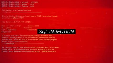 Image result for SQL Injection Poster Background