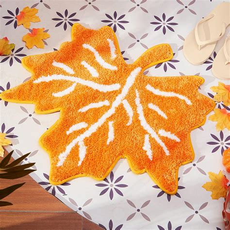 Amazon.com: Cindeer 2 Pcs Thanksgiving Pumpkin Bathroom Rugs Fall ...