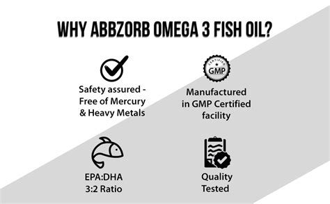 Abbzorb Omega-3 Fish Oil Capsule for Men and Women 1000mg - 30N ...